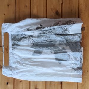 Tribal White and Gray Skirt